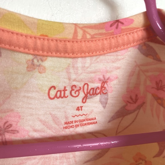 Cat & Jack Floral Front Tie Toddler Tank Top - Size 4T - Picture 4 of 10